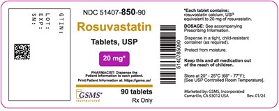 51407-850-90lb (Rosuvastatin)